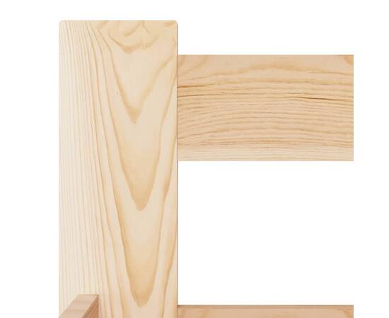 Cadru de pat, 90 x 200 cm, lemn masiv de pin, 5 image