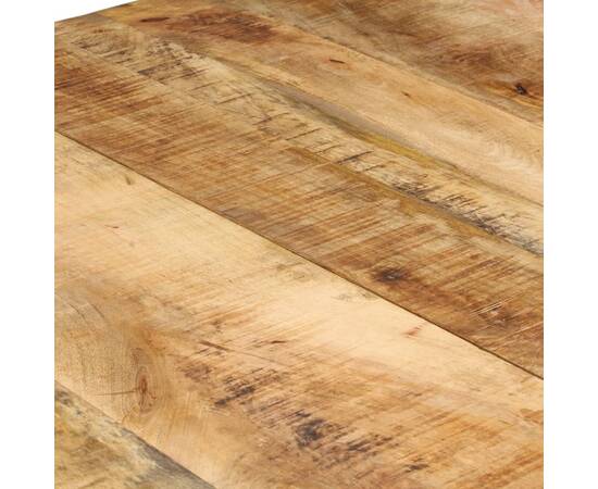 Masă de bucătărie, 200x100x76 cm, lemn de mango nefinisat, 6 image