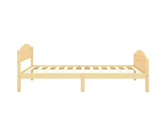 Cadru de pat, 100x200 cm, lemn masiv de pin, 5 image