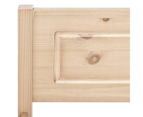Cadru de pat, 100x200 cm, lemn masiv de pin, 5 image
