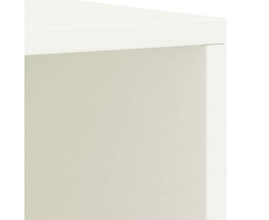 Noptieră, alb, 35 x 30 x 40 cm, lemn masiv de pin, 5 image