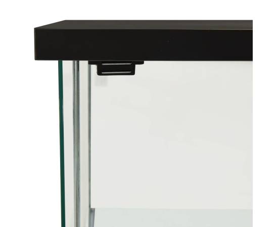 Dulap depozitare, negru, sticlă securizată, 4 image