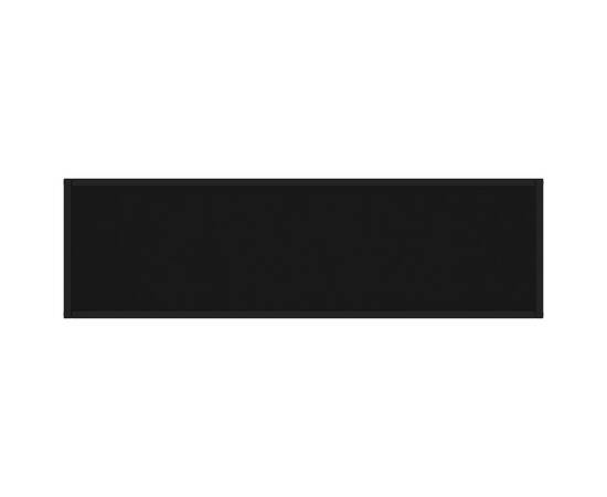 Masă consolă, negru, 120x35x75 cm, sticlă securizată, 4 image