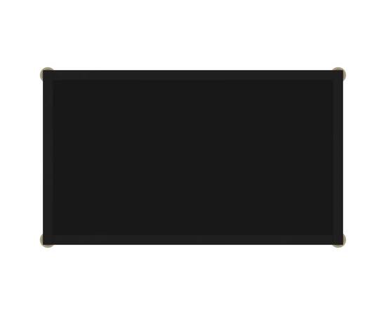 Masă consolă, negru, 60 x 35 x 75 cm, sticlă securizată, 4 image