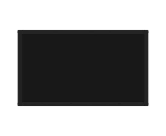 Masă consolă, negru, 60x35x75 cm, sticlă securizată, 4 image