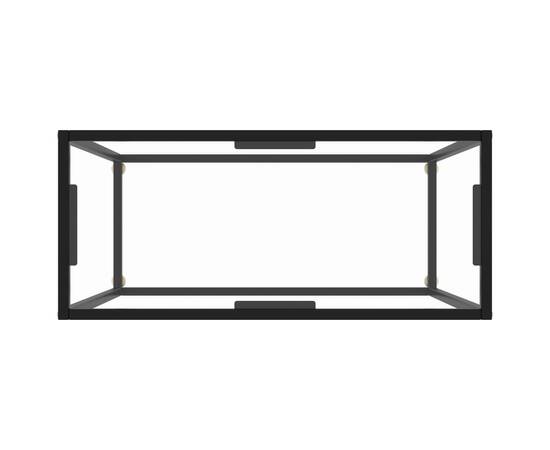 Masă consolă, transparent, 80x35x75 cm, sticlă securizată, 4 image