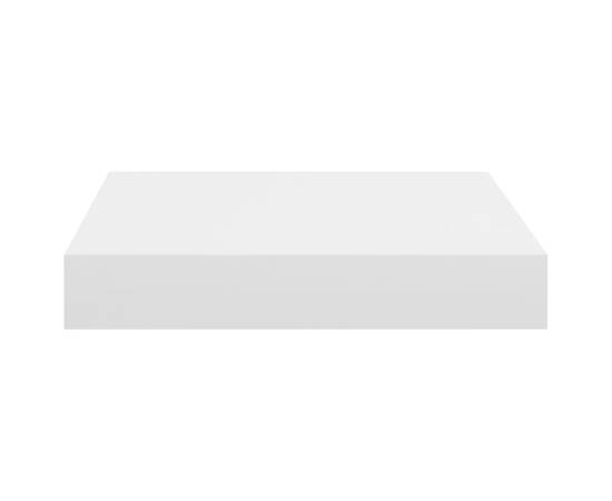 Raft de perete suspendat, alb, 23x23,5x3,8 cm, mdf, 5 image