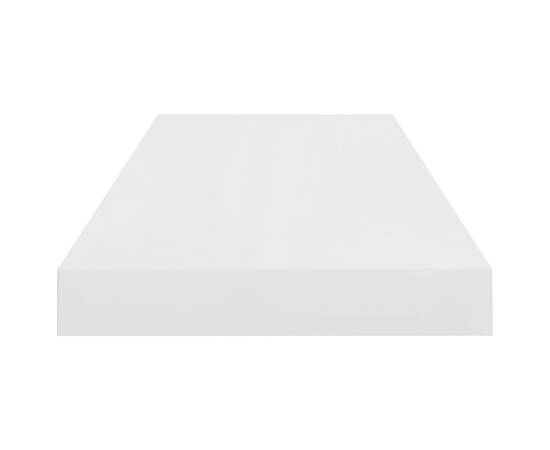 Raft de perete suspendat, alb extralucios, 60x23,5x3,8 cm, mdf, 5 image