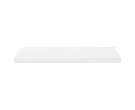 Raft de perete suspendat, alb extralucios, 80x23,5x3,8 cm, mdf, 4 image