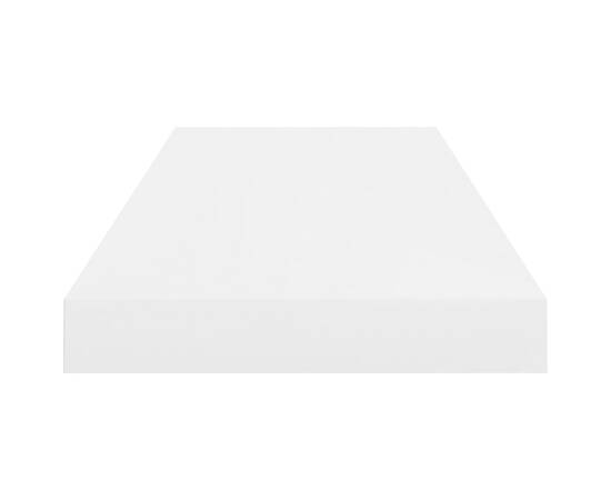 Rafturi de perete, 2 buc., alb extralucios, 60x23,5x3,8 cm, mdf, 6 image
