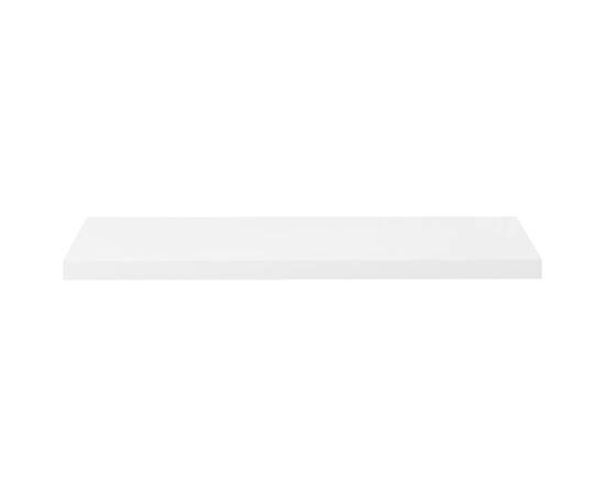 Rafturi de perete, 2 buc., alb extralucios, 90x23,5x3,8 cm, mdf, 5 image