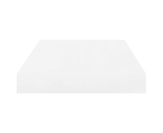 Rafturi de perete, 4 buc., alb extralucios, 40x23x3,8 cm, mdf, 6 image