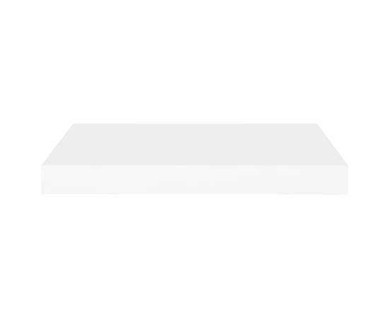 Raft de perete suspendat, alb, 50x23x3,8 cm, mdf, 4 image