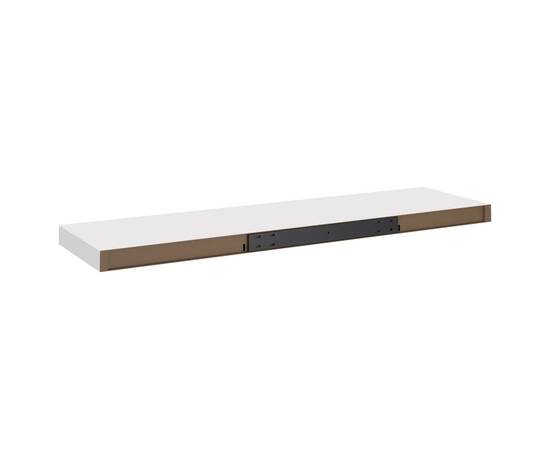 Raft de perete suspendat, alb, 90x23,5x3,8 cm, mdf, 7 image