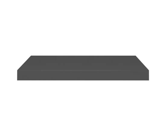 Raft de perete suspendat, negru, 60x23,5x3,8 cm, mdf, 4 image