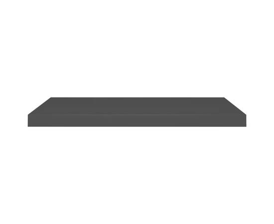 Raft de perete suspendat, negru, 80x23,5x3,8 cm, mdf, 4 image