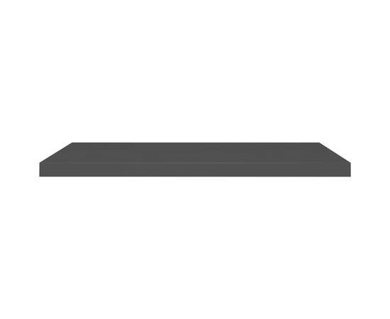 Raft de perete suspendat, negru, 90x23,5x3,8 cm, mdf, 4 image
