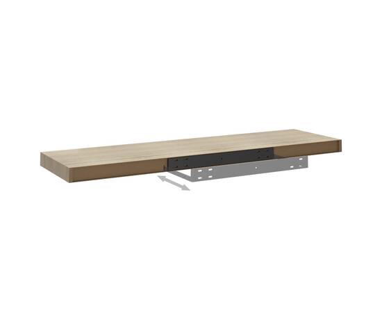 Raft de perete suspendat, stejar, 90x23,5x3,8 cm, mdf, 6 image