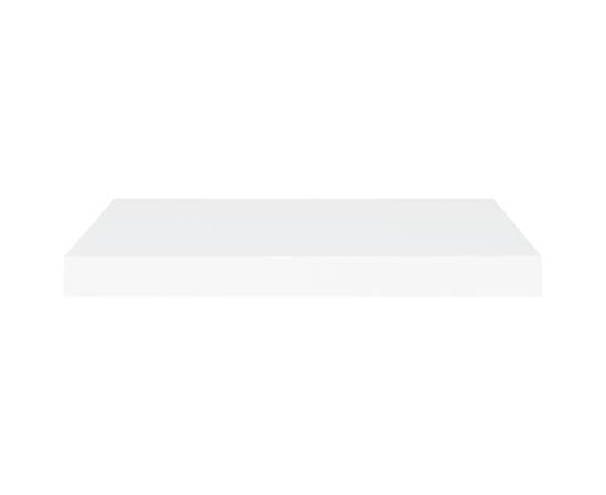 Rafturi de perete suspendate, 4 buc., alb, 60x23,5x3,8 cm, mdf, 5 image