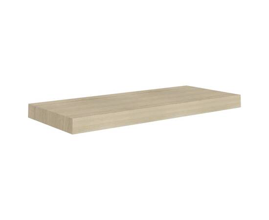 Rafturi de perete suspendate, 4 buc., stejar 60x23,5x3,8 cm mdf, 4 image