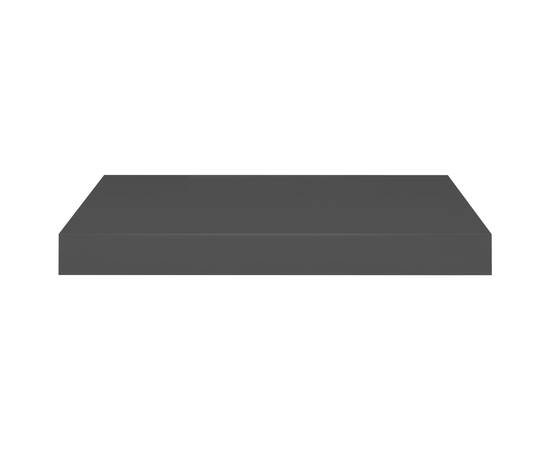 Rafturi de perete suspendate 2 buc., negru, 40x23x3,8 cm, mdf, 5 image