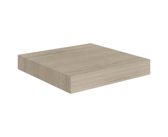 Rafturi perete suspendate, 4 buc., stejar, 23x23,5x3,8 cm, mdf, 4 image