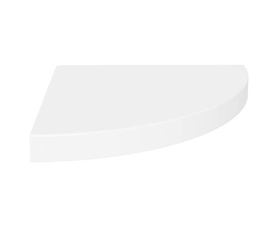 Rafturi colț de perete, 2 buc., alb, 35x35x3,8 cm, mdf, 4 image