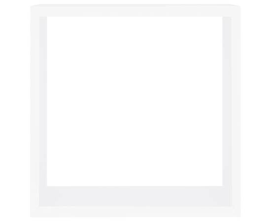 Rafturi cub de perete, 3 buc., alb, mdf, 7 image