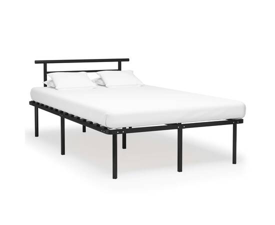 Cadru de pat, negru, 120 x 200 cm, metal