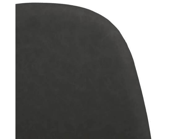 Scaune de bucătărie 4 buc. negru 45x54,5x87 cm piele ecologică, 6 image