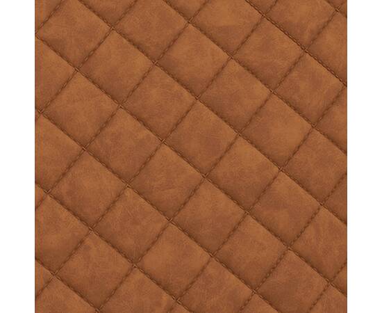 Scaun tip consolă, maro mat, piele ecologică, 3 image