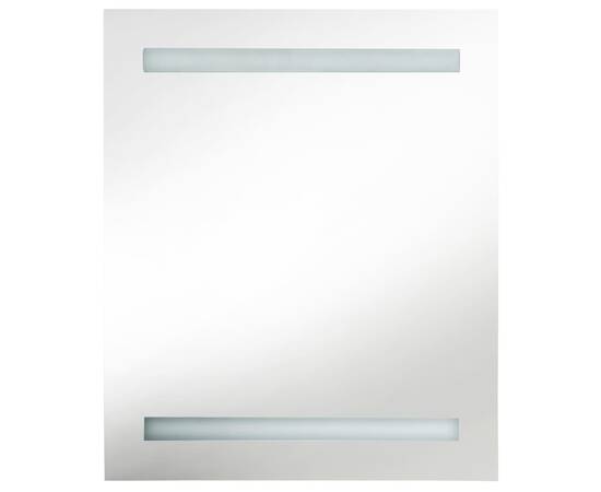 Dulap de baie cu oglindă și led, antracit, 50x14x60 cm, 4 image