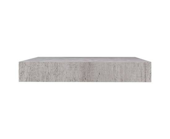 Raft de perete suspendat, gri beton, 23x23,5x3,8 cm, mdf, 5 image