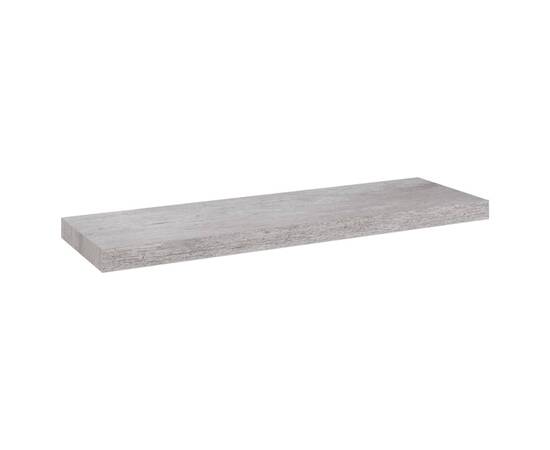 Rafturi de perete suspendate,2 buc,gri beton,80x23,5x3,8 cm,mdf, 4 image