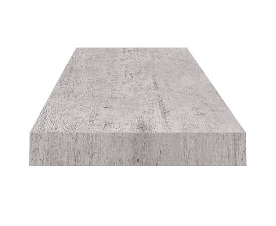 Rafturi de perete suspendate,4 buc,gri beton,80x23,5x3,8 cm,mdf, 6 image