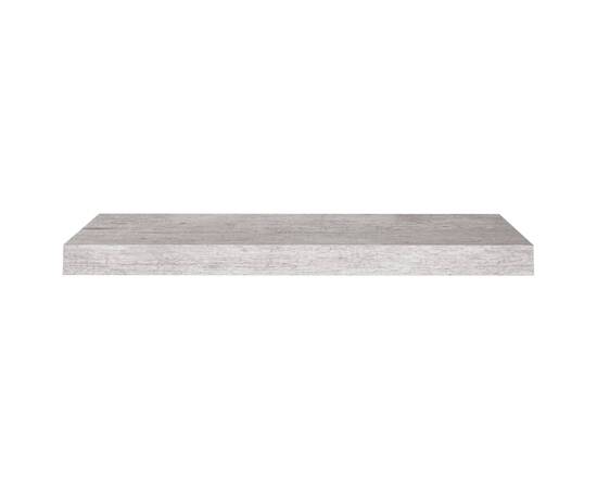 Rafturi perete suspendate, 2 buc., gri beton 60x23,5x3,8 cm mdf, 5 image