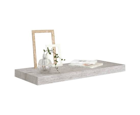 Rafturi perete suspendate, 2 buc., gri beton 60x23,5x3,8 cm mdf, 3 image