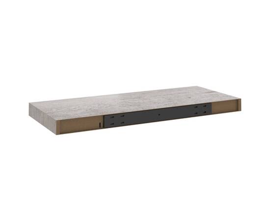 Rafturi perete suspendate, 2 buc., gri beton 60x23,5x3,8 cm mdf, 7 image