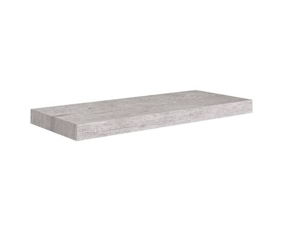 Rafturi perete suspendate, 2 buc., gri beton 60x23,5x3,8 cm mdf, 4 image