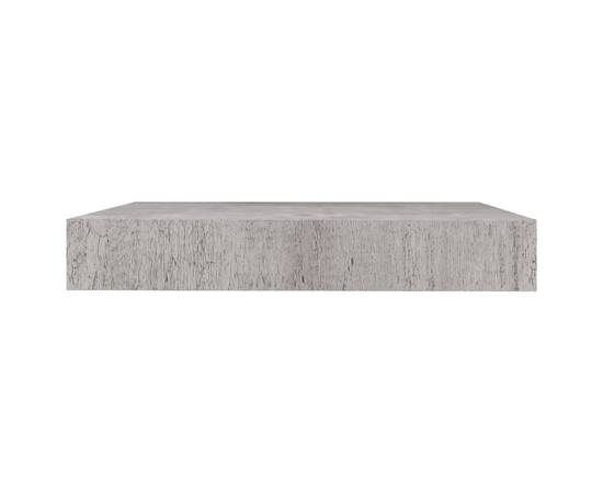 Rafturi perete suspendate 2 buc. gri beton 23x23,5x3,8 cm mdf, 6 image