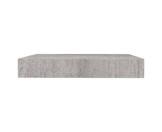 Rafturi perete suspendate 4 buc. gri beton 23x23,5x3,8 cm mdf, 6 image