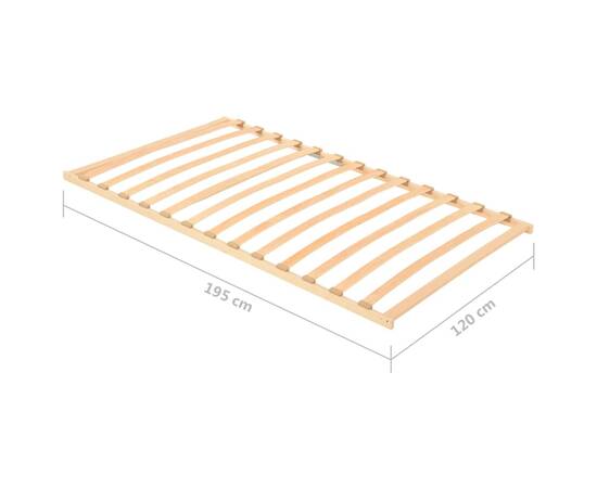 Bază de pat cu șipci, 13 șipci, 120x200 cm, 7 image