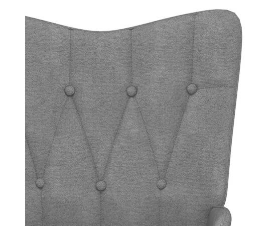 Scaun de relaxare, gri închis, material textil, 5 image