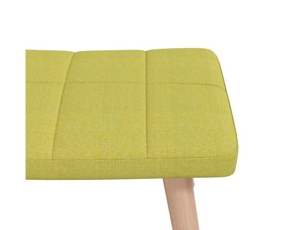 Scaun balansoar cu taburet, verde, textil, 5 image