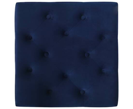 Taburet, bleumarin, 60x60x36 cm, catifea, 5 image