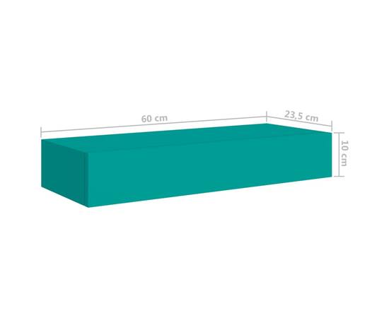 Dulapuri de perete cu sertare 2 buc. albastru 60x23,5x10 cm mdf, 10 image