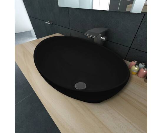 Chiuvetă baie ovală, negru