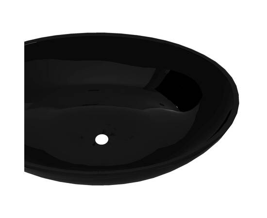 Chiuvetă baie ovală, negru, 4 image