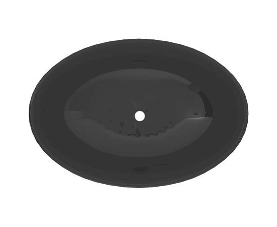 Chiuvetă baie ovală, negru, 3 image