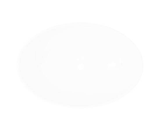 Chiuvetă ovală, alb, 40 x 33 cm, ceramică premium, 3 image
